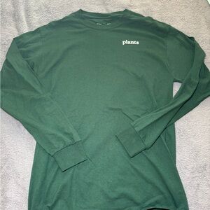 Plants Logo Long-Sleeve Tee - Forest Green